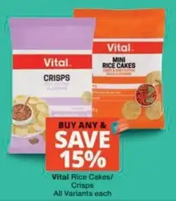 MediRite Vital Rice Cakes/Crisps offer