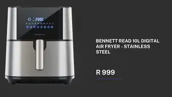 BENNETT READ 10L DIGITAL AIR FRYER - STAINLESS STEEL