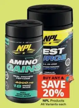 MediRite NPL Amino Gains offer