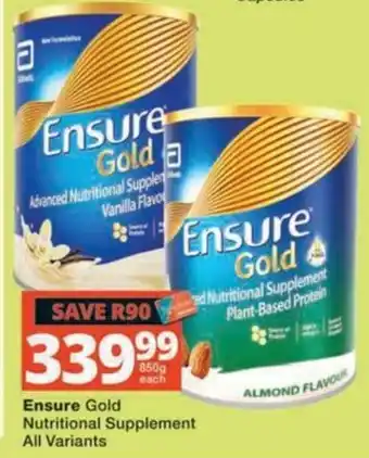 Ensure Gold Nutritional Supplement