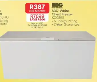 KGC 537l White Chest Freezer