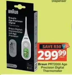MediRite Braun PRT2000 Age Precision Digital Thermometer offer