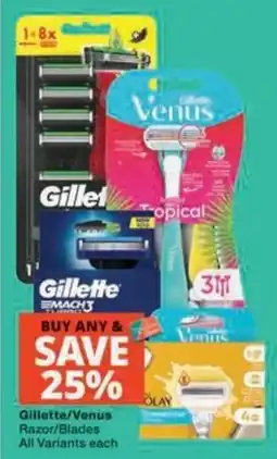 MediRite Gillette/Venus Razor/Blades offer