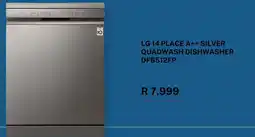 Takealot LG 14 PLACE A++ SILVER QUADWASH DISHWASHER DFB512FP offer