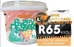 OBC Meat & Chicken OBC Assorted Frozen Dessert offer