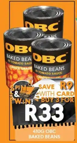 OBC Meat & Chicken OBC Baked Beans offer