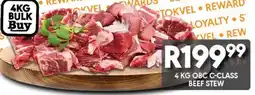 OBC Meat & Chicken 4 KG OBC C-CLASS BEEF STEW offer