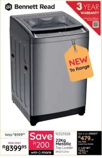 Bennett Read 22Kg Metallic Top Loader