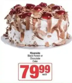 Spar Savemor Riverside Black Forest or Chocolate Cake offer