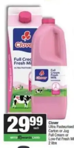 Spar Savemor Clover Full Cream Fresh Milk offer