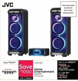 Bradlows JVC Home Entertainment System offer