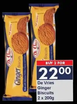 President Hyper De Vries Ginger Biscuits offer