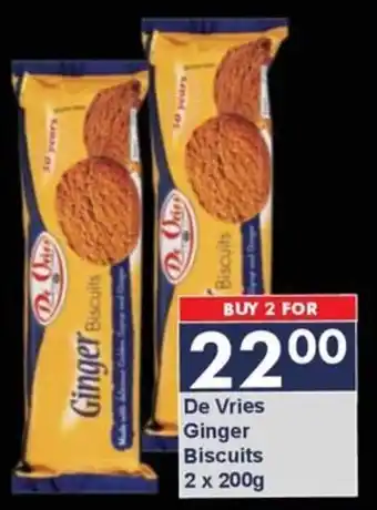 De Vries Ginger Biscuits
