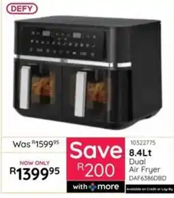 Bradlows DEFY 8.4Lt Dual Air Fryer offer
