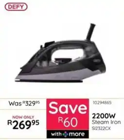 Bradlows DEFY Steam Iron offer