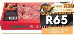 OBC Meat & Chicken OBC Beef Flavour Burger 24's offer