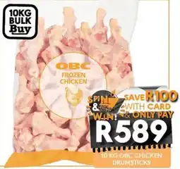 OBC Meat & Chicken OBC Frozen Chicken Drumsticks offer