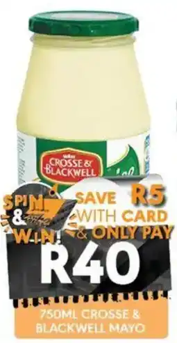 OBC Meat & Chicken Crosse & Blackwell Mayo offer