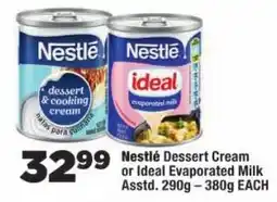 OK Foods Nestlé Dessert Cream or Ideal Evaporated Milk offer
