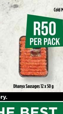 Food Lover's Market Dhanya sausages offer