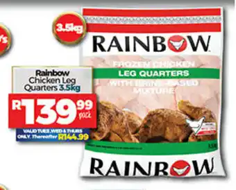 Take 'n Pay Rainbow Chicken Leg Quarters 3.5kg offer