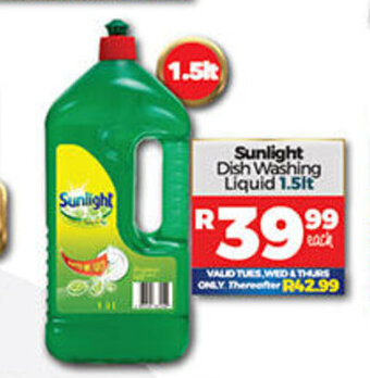 Take 'n Pay Sunlight Dish Washing Liquid 1.5lt offer