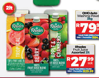 Take 'n Pay Rhodes Fruit Juice Assorted 2lt offer