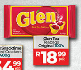 Take 'n Pay Glen Tea Teabags Original 100's offer