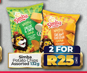 Take 'n Pay Simba Potato Chips Assorted 132g offer