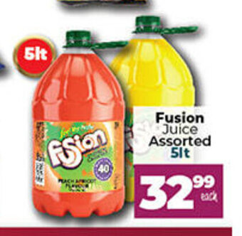 Take 'n Pay Fusion Juice Assorted 5lt offer