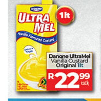 Take 'n Pay Danone UltraMel Vanilla Custard Original 1lt offer