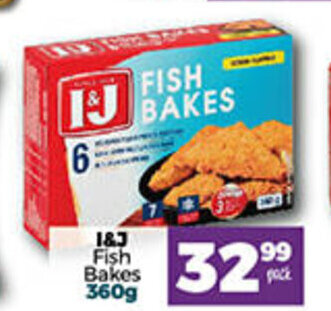 Take 'n Pay I&J Fish Bakes 360g offer