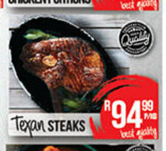 Take 'n Pay Texan Steaks offer