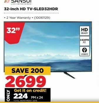 HiFi Corp 32-inch hd tv- sansui offer