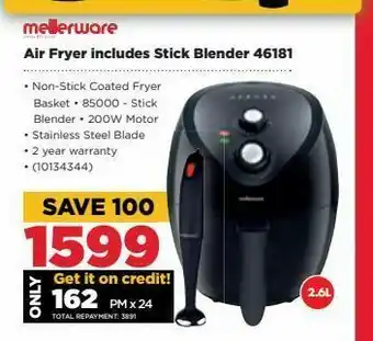 HiFi Corp Air fryer includes stick blender mellerware offer