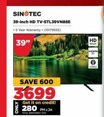 HiFi Corp 39-inch hd tv sinotec offer