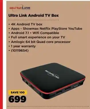 HiFi Corp Ultra link android tv box offer