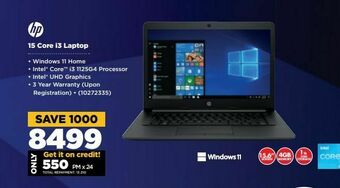HiFi Corp 15 core i3 laptop hp offer