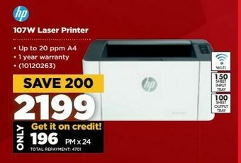 HiFi Corp 107w laser printer hp offer