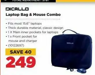 HiFi Corp Laptop bag & mouse combo dicallo offer