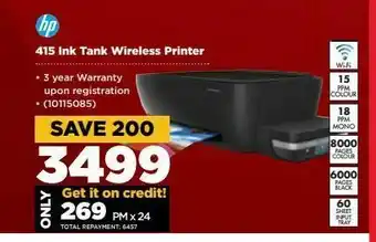 HiFi Corp 415 ink tank wireless printer hp offer