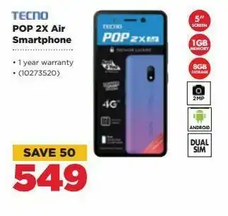 HiFi Corp Pop 2x air smartphones tecno offer