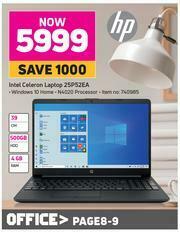 Game HP Intel Celeron Laptop 25P52EA offer