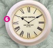 Savannah 40cm Clock Mahogany Or White
