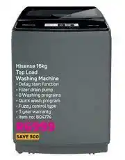 Game Hisense 16Kg Top Load Washing Machine offer