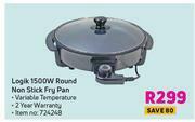 Game Logik 1500W Round Non Stick Fry Pan offer