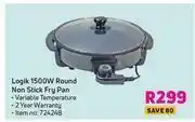 Game Logik 1500W Round Non Stick Fry Pan offer