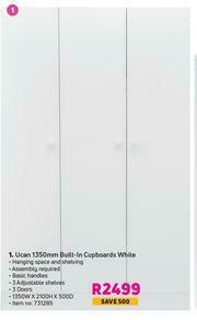 Ucan 1350mm Built In Cupboards White