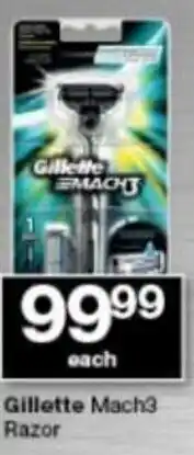 Checkers Gillette Mach3 Razor offer