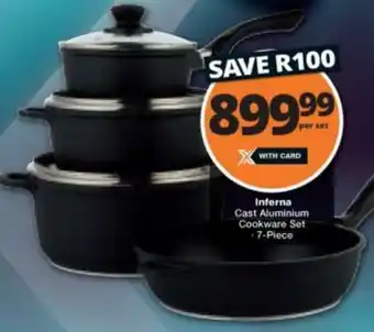 Checkers Interna Cast Aluminum Cookware Set 7-piece offer
